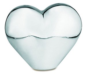 CORACAO PRATA EM CERAMICA