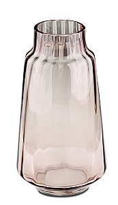 VASO ROSE EM VIDRO