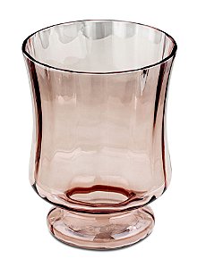 VASO ROSE EM VIDRO