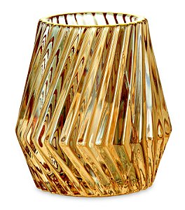 PORTA-VELAS CHAMPANHE EM VIDRO