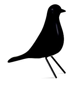 PASSARO PRETO EM CERAMICA