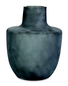 VASO CINZA EM VIDRO