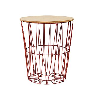 KIT MESA LATERAL ROSE GOLD EM METAL E MAD - 2 PCS