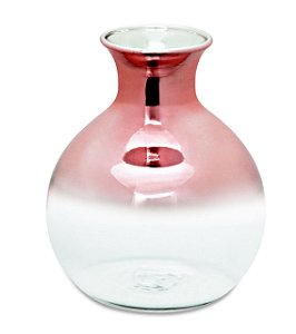 VASO ROSE GOLD EM VIDRO