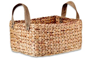 KIT CESTO EM FIBRA NATURAL - 3 PCS