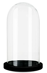 REDOMA EM VIDRO E MADEIRA