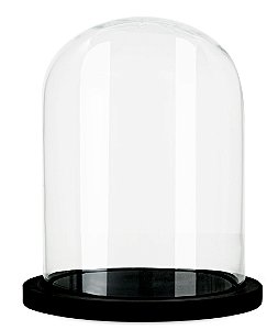 REDOMA EM VIDRO E MADEIRA