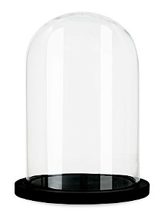 REDOMA EM VIDRO E MADEIRA