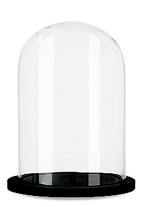 REDOMA EM VIDRO E MADEIRA