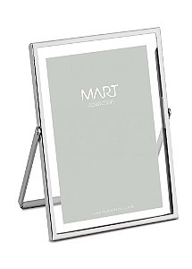 PORTA-RETRATO PRATA EM METAL - 10X15