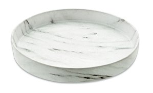 BANDEJA REDONDA MARMORE EM CERAMICA