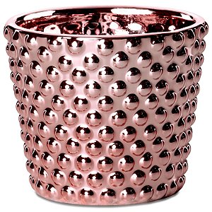 CACHEPOT ROSE GOLD EM CERAMICA