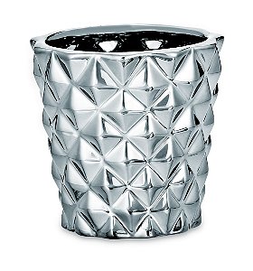 CACHEPOT PRATA EM CERAMICA