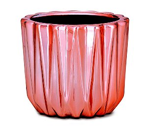 CACHEPOT ROSE GOLD EM CERAMICA