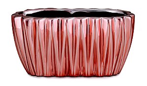 KIT FLOREIRA ROSE GOLD EM CERAMICA - 3 PCS