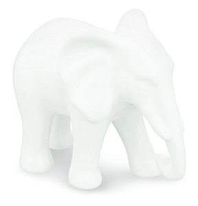 ELEFANTE BRANCO EM CERAMICA