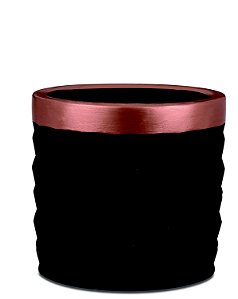 KIT CACHEPOT PRETO EM CIMENTO - 3PCS