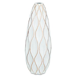 VASO BRANCO EM CERAMICA