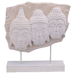 PECA DECORATIVA DE MADEIRA  27CM X 7CM X 29CM