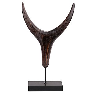 PECA DECORATIVA DE MADEIRA  22,5CM X 6CM X 38CM