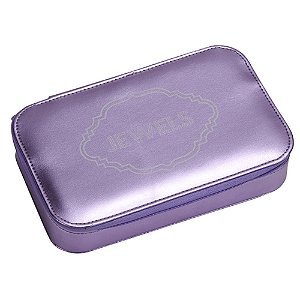 PORTA JOIAS PU JEWLES LILAS METALIC M 21 X 13 X 7,3 CM