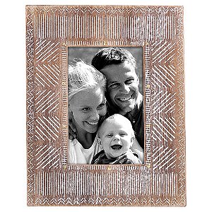 PORTA RETRATO DE MADEIRA  19CM X 1,5CM X 24CM