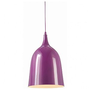 LUMINARIA METAL BOTTLE NECK ROXO E14 DIAM 27 CM