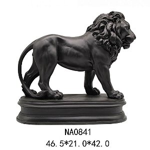 ESTATUETA DE LEAO EM RESINA