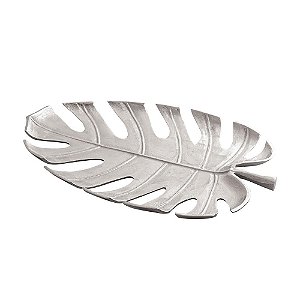 CENTRO DE MESA FORMATO DA FOLHA COSTELA DE ADÃO DE METAL PRA