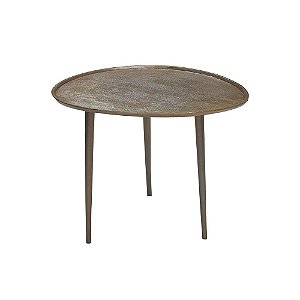 MESA LATERAL DE ALUMINIO BRONZE ENVELHECIDO