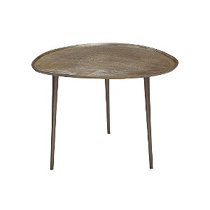 MESA LATERAL DE ALUMINIO BRONZE ENVELHECIDO