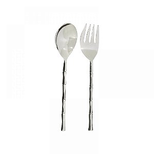 CONJ DE TALHERES PARA SALADA DE ACO INOXIDAVEL 2 PCS   COLHE
