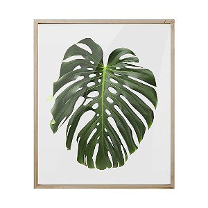 TELA COM IMPRESSAO DE FOLHA 40CM X 48CM X 2CM