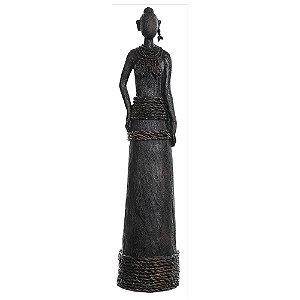 AFRICANA DE RESINA 14CM X 13CM X 57,5CM