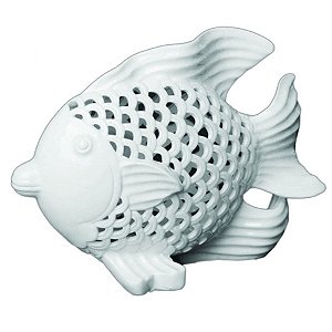 PEIXE DECORATIVO DE CERAMICA