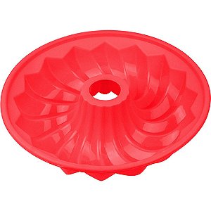 FORMA DE SILICONE PARA BOLO OU PUDIM - 26X26 CM