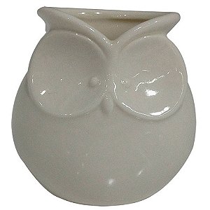 POTE DECORATIVO DE CORUJA  - 8X6X8 CM