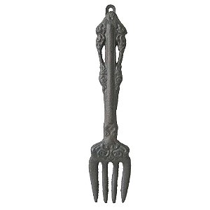 PECA DECORATIVA DE FERRO PARA PAREDE GARFO