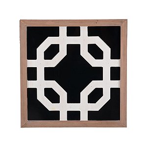 QUADRO DE MADEIRA COM DESENHOS GEOMETRICOS