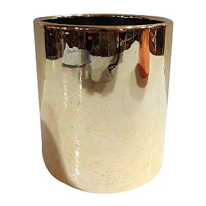 VASO DOURADO 11CM X 12CM