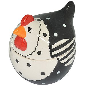 POTE DE GALINHA  DE CERAMICA