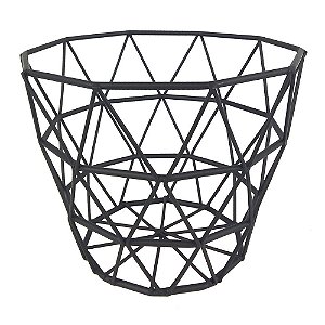FRUREIRA DE METAL PRETO 16CM X 16CM X 12,5CM