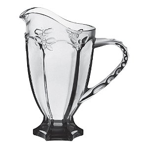 JARRA DE VIDRO TRANSPARENTE - 1LITRO 14,8CMX24,8CM