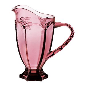 JARRA DE VIDRO ROSA -1LITRO 14,8CM X24,8CM