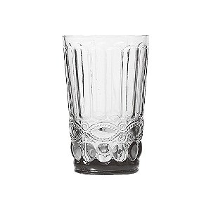CJ DE COPOS DE VIDRO TRANSPARENTE  6 PCS 8CM X 12,8CM  340ML