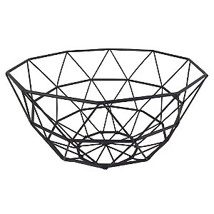 FRUREIRA DE METAL PRETO 26CM X 26CM X 14CM