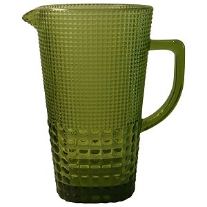 JARRA DE VIDRO VERDE - 21 CM