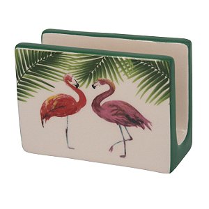 PORTAGUARDANAPO DE CERAMICA  FLAMINGO 11CM X 4,5CM X 7,5CM