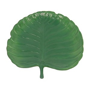 PRATO DE CERAMICA  FOLHA 17CM X 17CM X 2CM