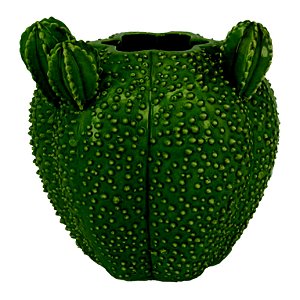 CACHEPOT DE CERAMICA CACTO VERDE
